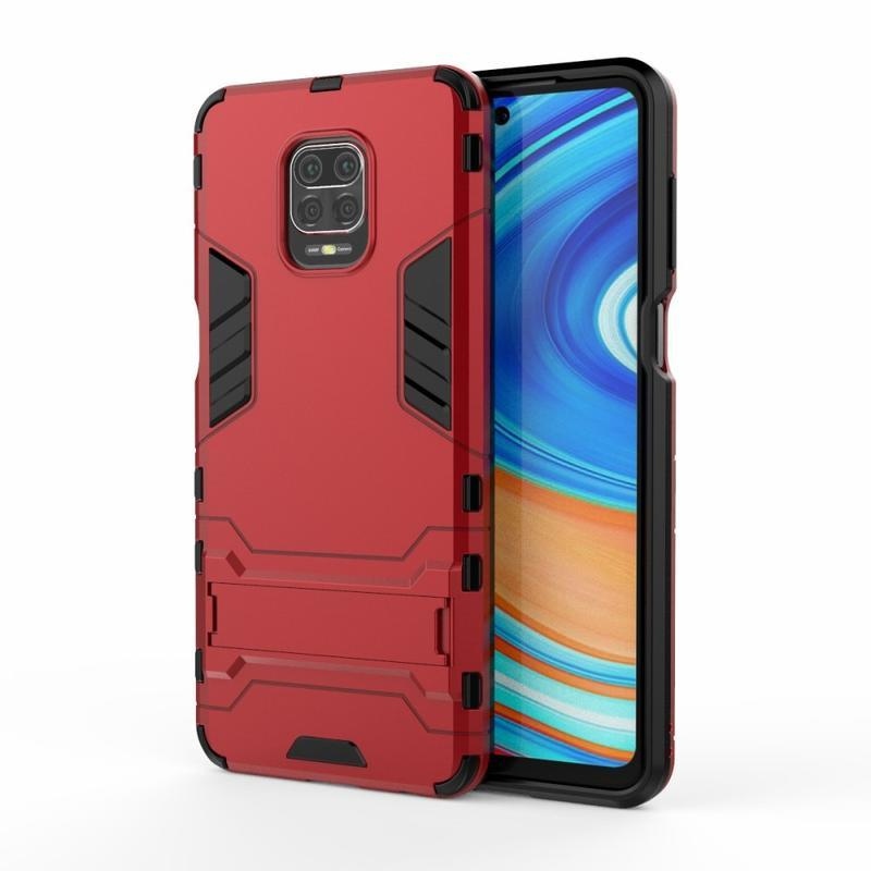 Guard odolný hybridný kryt na mobil Xiaomi Redmi Note 9 Pro/Note 9S - červený