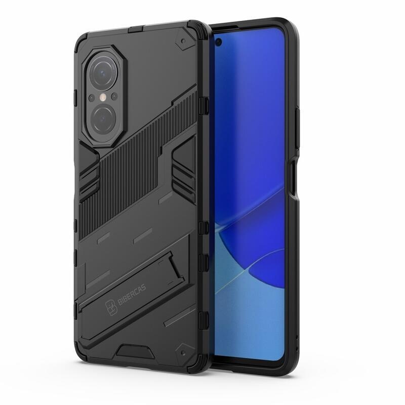 Armory odolný hybridný kryt s výklopným stojanom na mobil Huawei Nova 9 SE - čierny