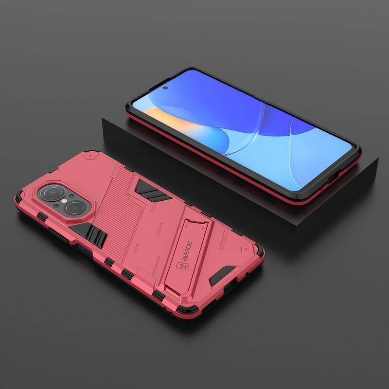 Armory odolný hybridný kryt s výklopným stojanom na mobil Huawei Nova 9 SE - rose