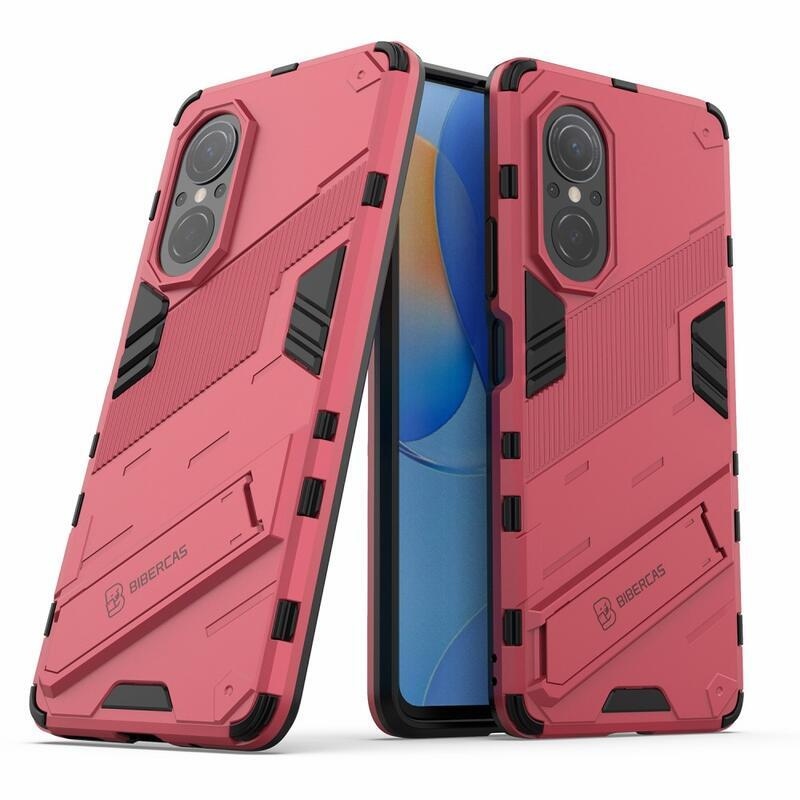 Armory odolný hybridný kryt s výklopným stojanom na mobil Huawei Nova 9 SE - rose