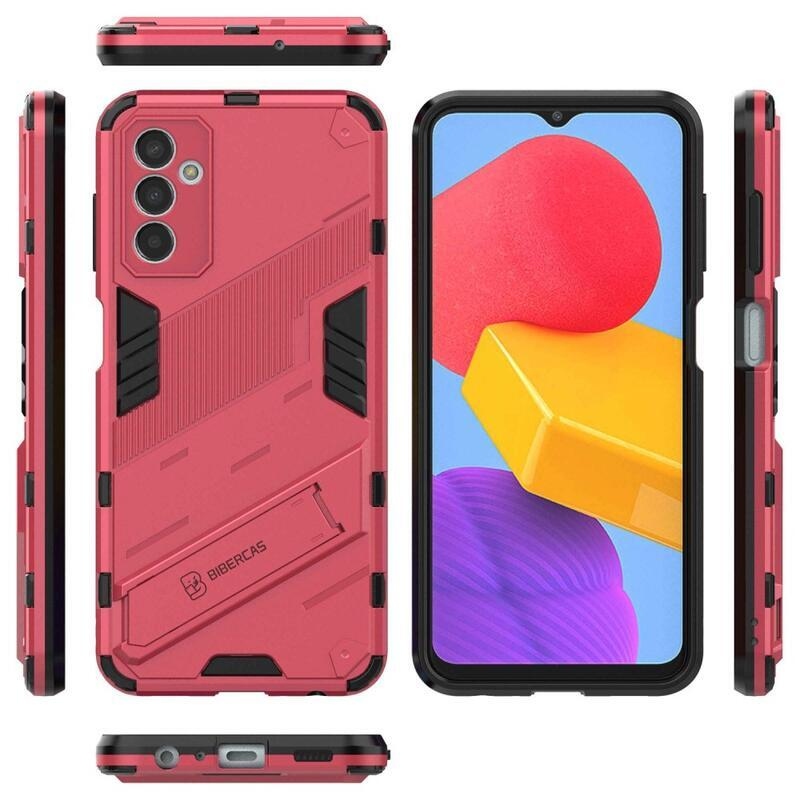 Armory odolný hybridný kryt s výklopným stojanom pre mobil Samsung Galaxy M13 4G - rose