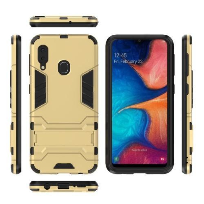 Guard odolný hybridný obal na mobil Samsung Galaxy A20e - zlatý