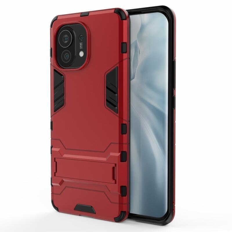 Guard odolný hybridný obal na mobil Xiaomi Mi 11 - červený