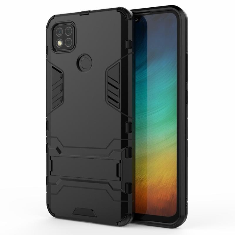 Guard odolný hybridný obal pre mobil Xiaomi Redmi 9C - čierne