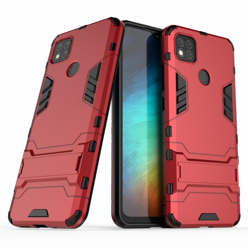 Guard odolný hybridný obal pre mobil Xiaomi Redmi 9C - červené