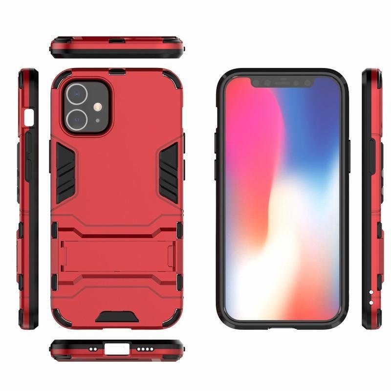 Guard hybridný odolný obal na mobil iPhone 12 mini - červený