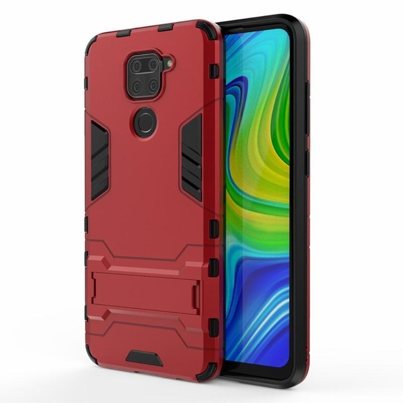 Guard odolný hybridný kryt na mobil Xiaomi Redmi Note 9 - červený