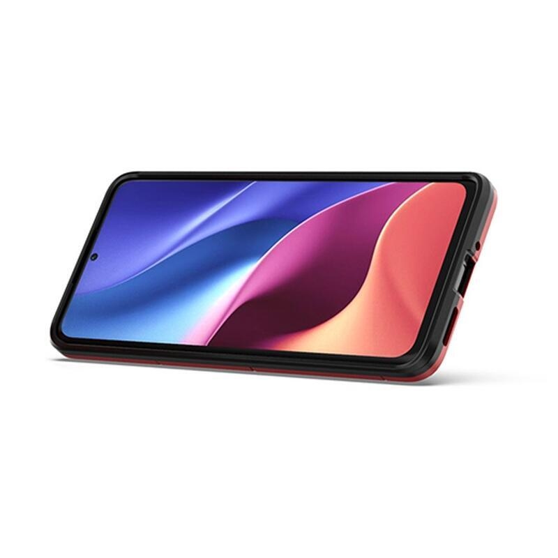 Guardy odolný hybridný kryt s úchopom na prst na mobil Xiaomi 12/12X - červený