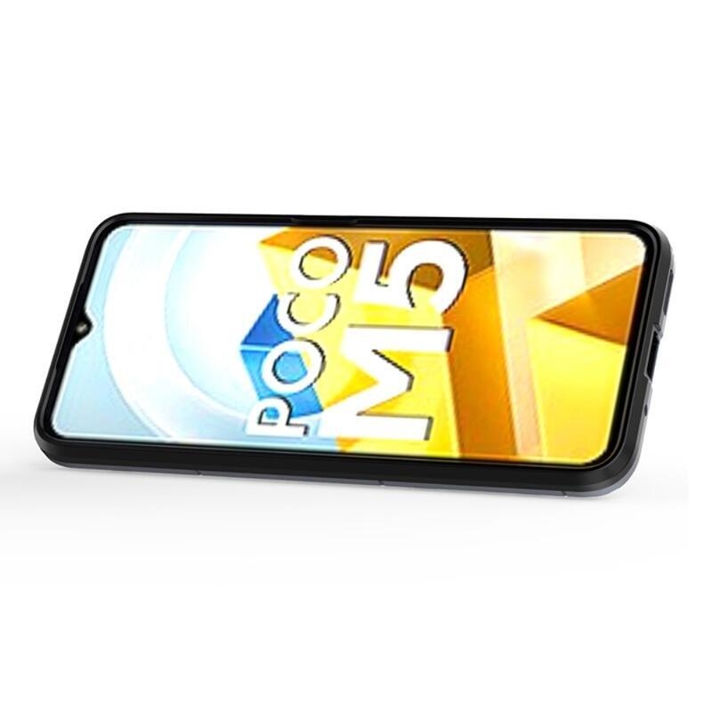 Guardy odolný hybridný kryt s úchopom na prst na mobil Xiaomi Poco M5 - modrý