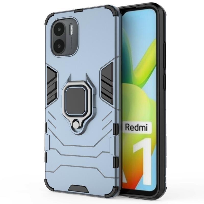 Guardy odolný hybridný kryt s úchopom na prst na mobil Xiaomi Redmi A1/Redmi A2 - modrý