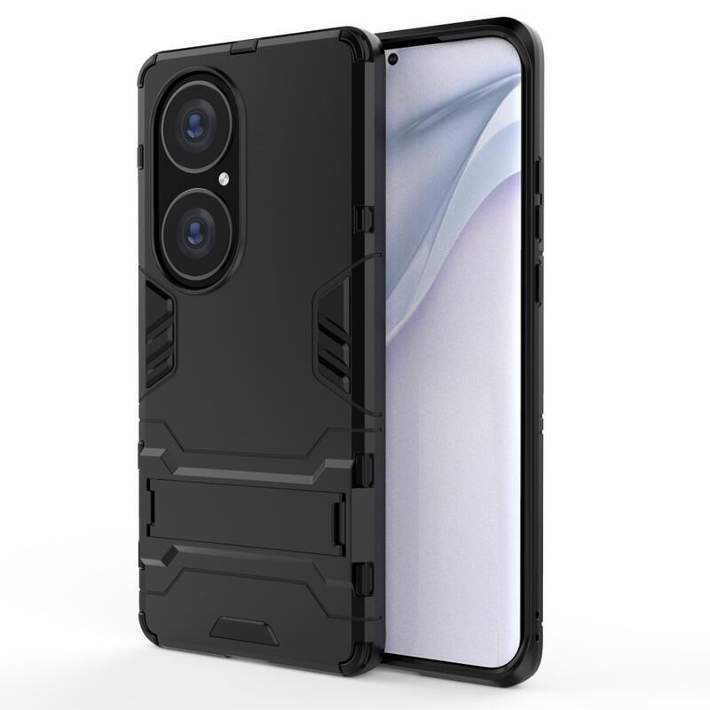 Guard odolný hybridný kryt s výklopným stojanom pre mobil Huawei P50 Pro - čierny