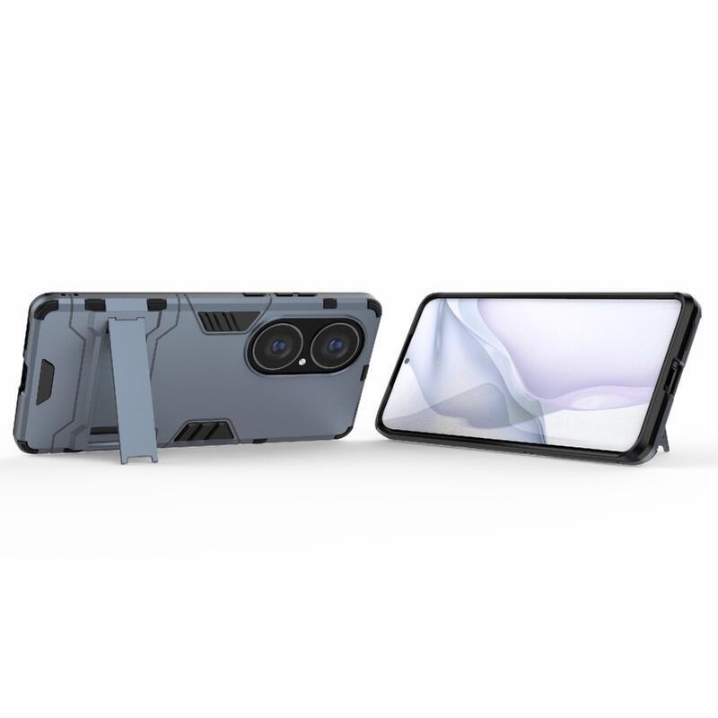 Guard odolný hybridný kryt s výklopným stojanom pre mobil Huawei P50 Pro - modrý