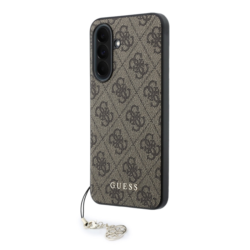 Guess 4G Charm Zadný kryt pre Samsung Galaxy A37 Brown