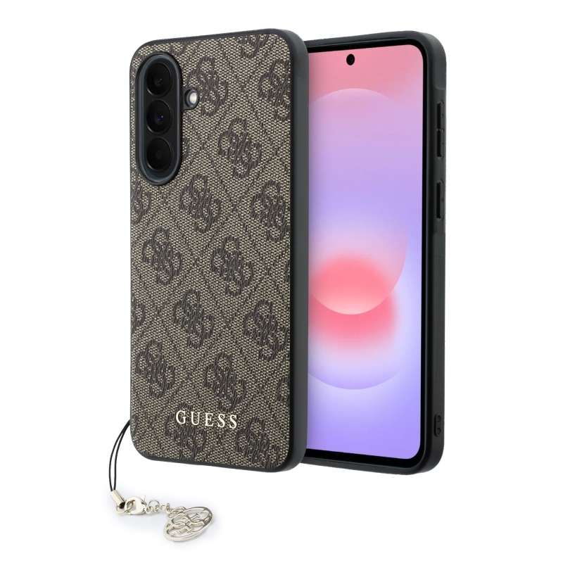 Guess 4G Charm Zadný kryt pre Samsung Galaxy A37 Brown