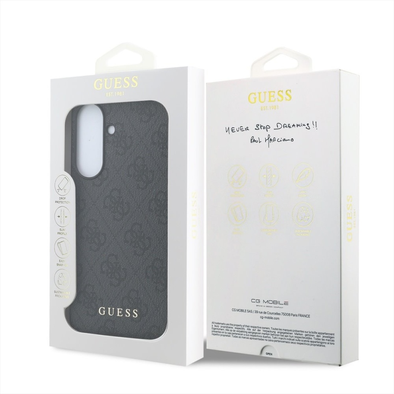 Zadný kryt Guess 4G Charm pre Samsung Galaxy A57 Black
