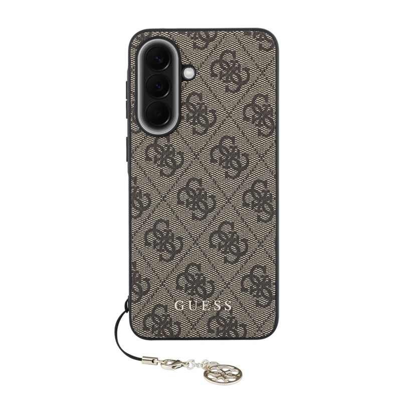 Guess 4G Charm Zadný kryt pre Samsung Galaxy A57 Brown