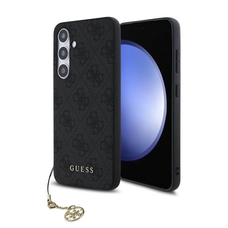 Zadný kryt Guess 4G Charm pre Samsung Galaxy S24 FE Grey