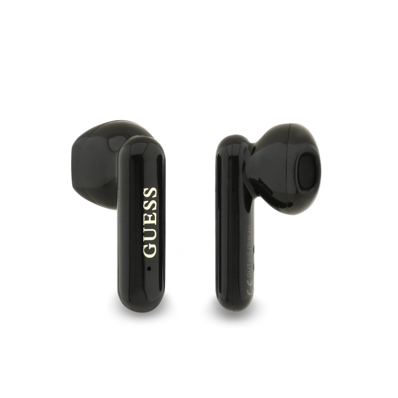Guess 4G Metal Logo TWS Bezdrôtové Slúchadlá Black