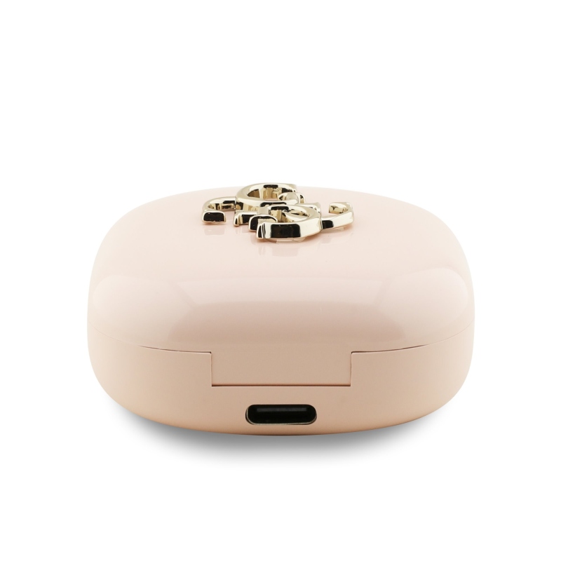 Guess 4G Metal Logo TWS Bezdrôtové Slúchadlá Pink