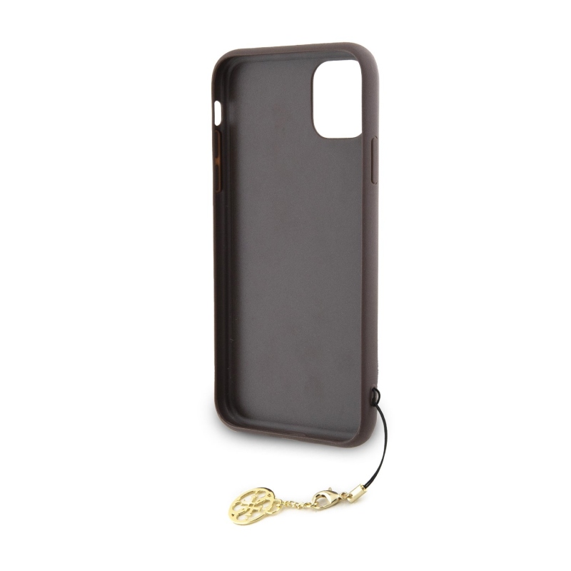 Guess Charms Hard Case 4G Brown pre iPhone 11/XR