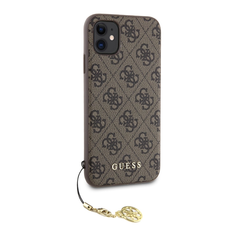 Guess Charms Hard Case 4G Brown pre iPhone 11/XR