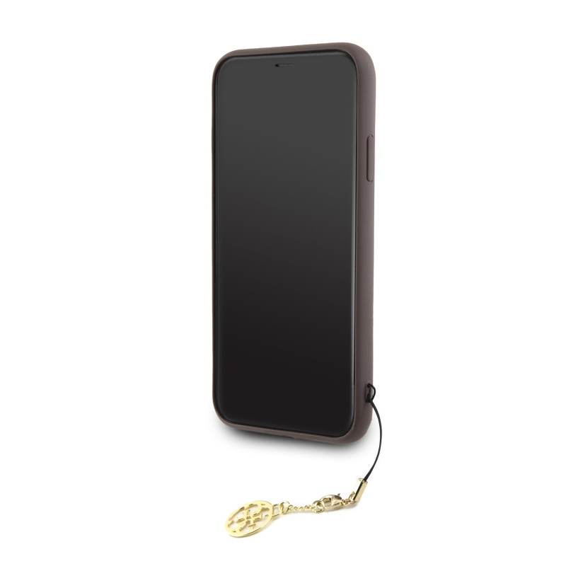 Guess Charms Hard Case 4G Brown pre iPhone 11/XR