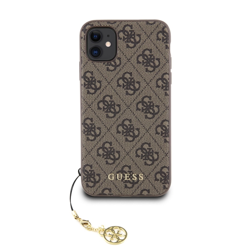 Guess Charms Hard Case 4G Brown pre iPhone 11/XR