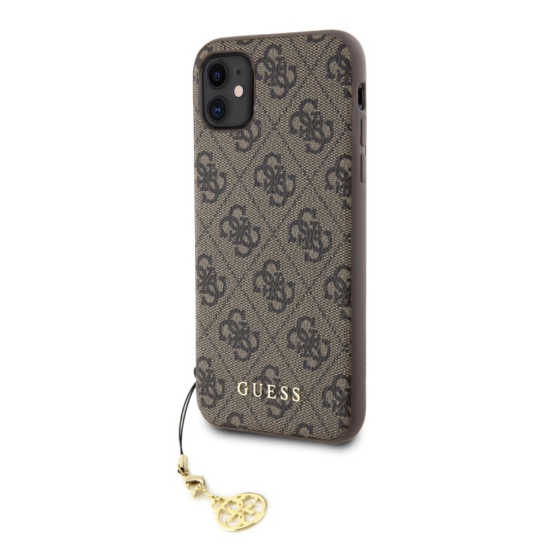 Guess Charms Hard Case 4G Brown pre iPhone 11/XR