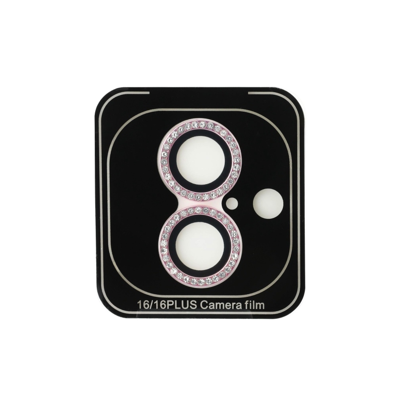 Guess Pevný ochranný kryt objektívu pre iPhone 16/16 Plus Pink