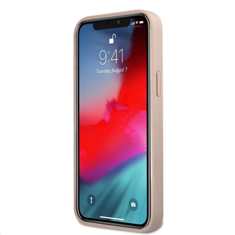 Guess gélový obal s pevným chrbtom na iPhone 12 Pro Max - ružový