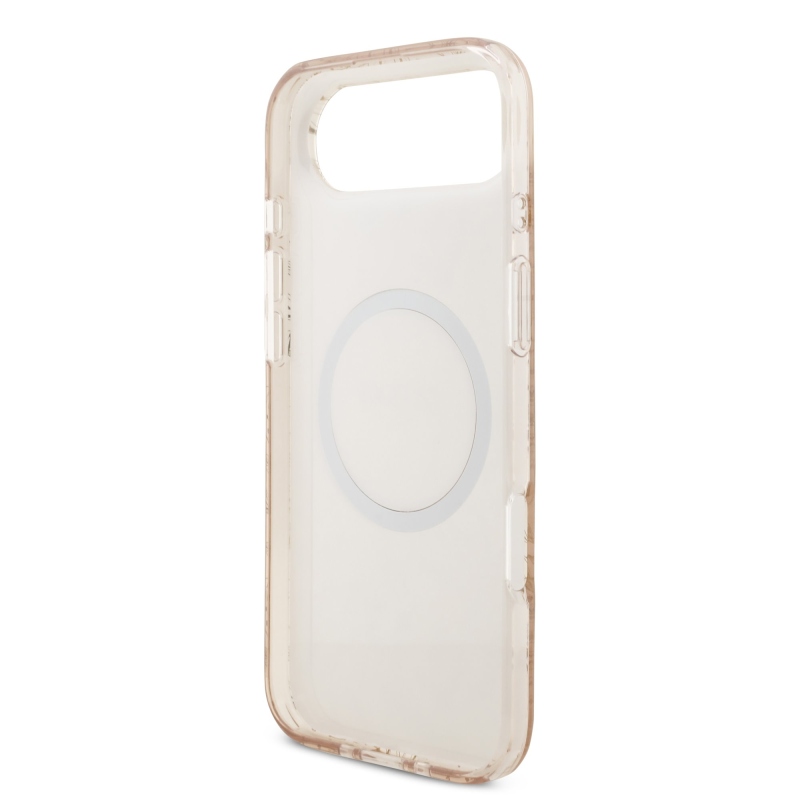 Guess IML Flowers Allover Strap MagSafe zadný kryt pre iPhone Air Pink