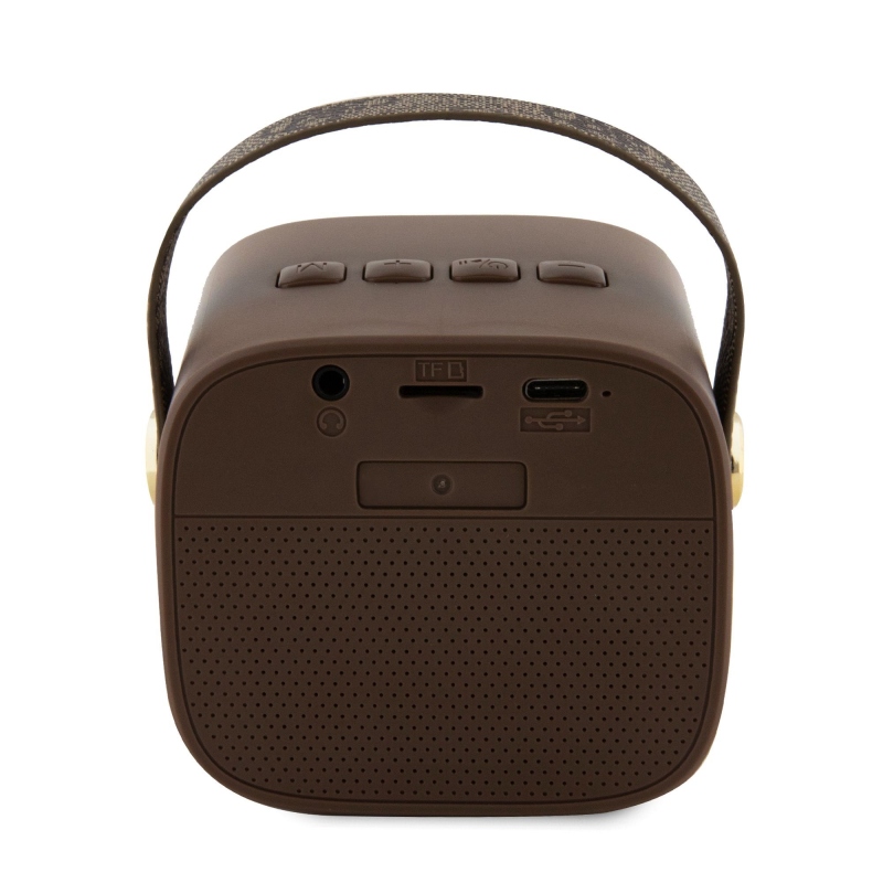 Guess Mini Bluetooth Speaker PU 4G Strap Brown