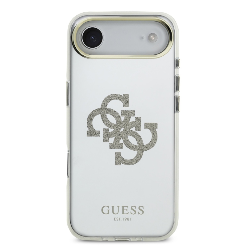 Guess PC/TPU Mirror 4G Glitter Logo MagSafe zadný kryt pre iPhone Air Gold
