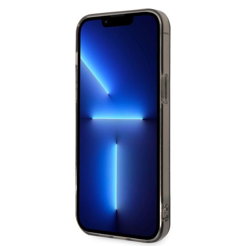 Guess peóny gélový obal s pevným chrbtom na iPhone 14 Pro Max - čierny