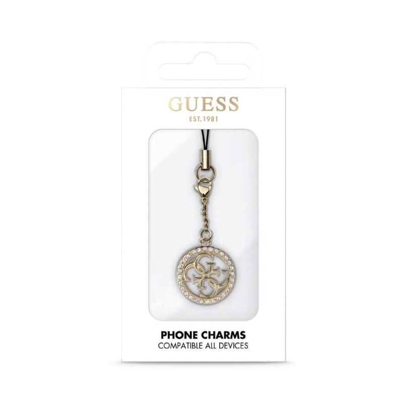 Guess Prívesok 4G Strass Metal Logo