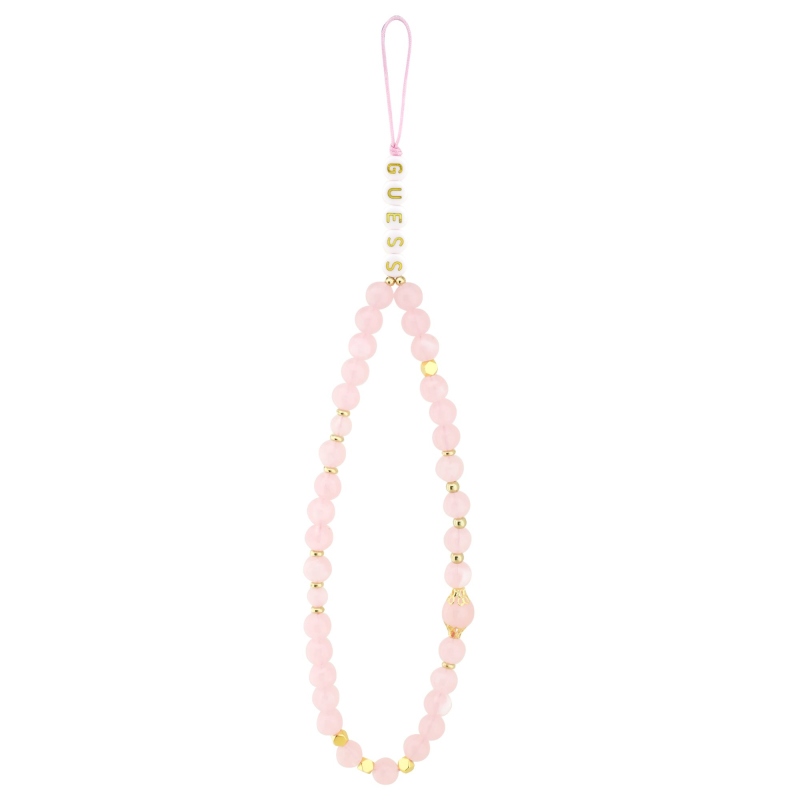 Guess PU 4G Kovový zadný kryt s logom pre iPhone 17 Pro Pink