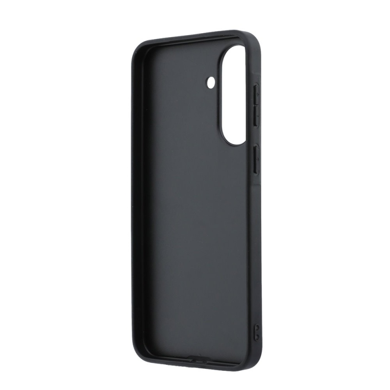 Guess PU 4G Kovový zadný kryt s logom pre Samsung Galaxy A37 Brown