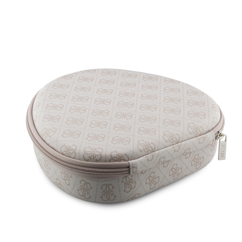 Bezdrôtové slúchadlá Guess PU 4G Triangle Logo ENC Pink