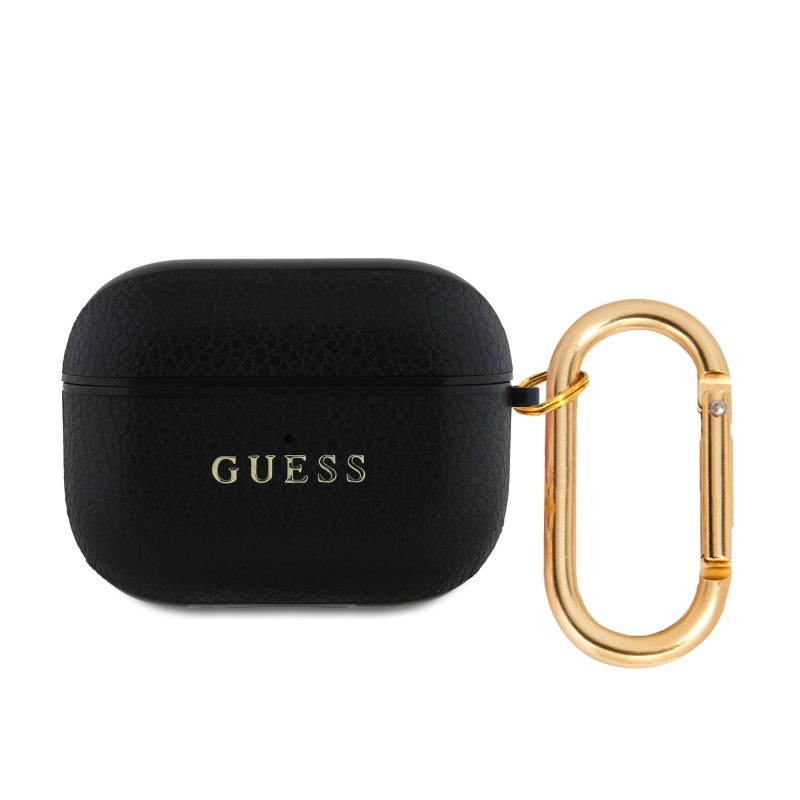 Puzdro Guess PU Grained Classic Logo pre AirPods 3 Black