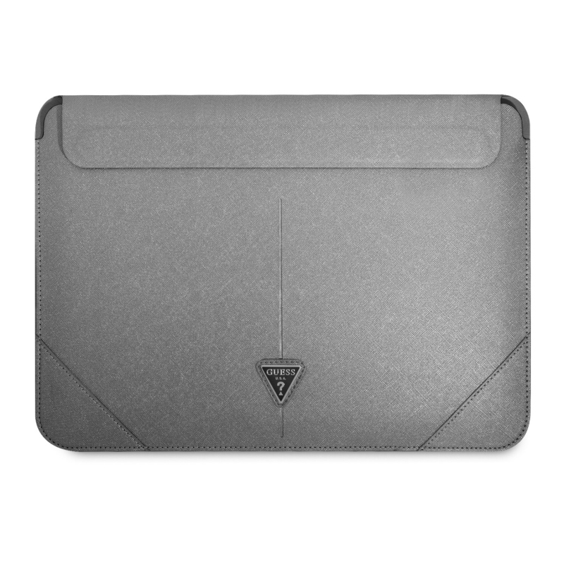 Guess Saffiano Triangle Metal Logo Computer Sleeve 16