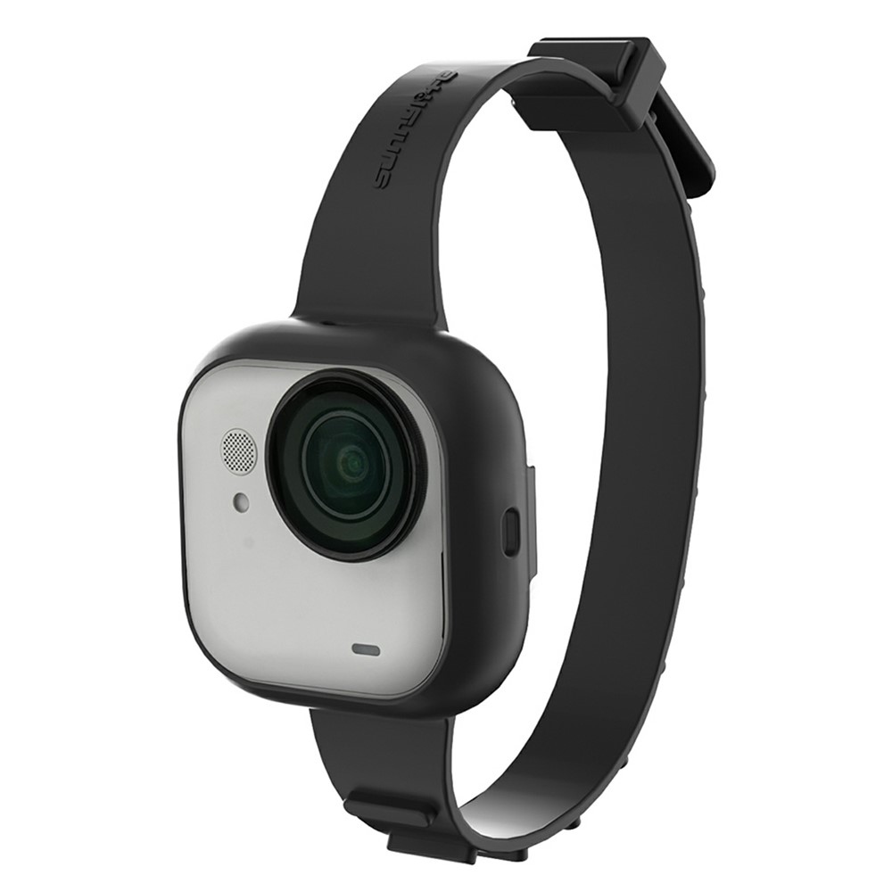 Silikónový ochranný obal s pútkom na ruku Sunnylife pre Insta360 GO Ultra – čierny