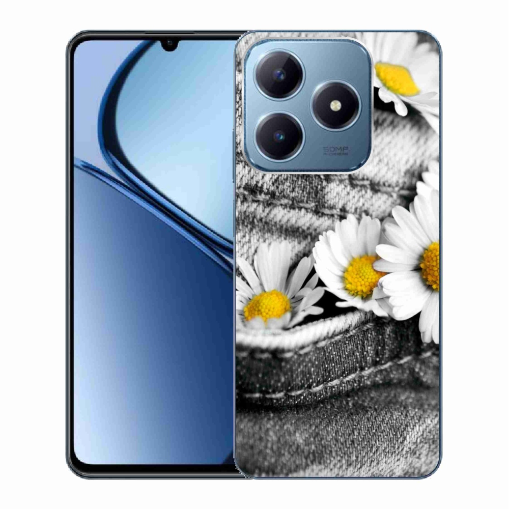 Gélový obal mmCase na Realme C63 - margarétky