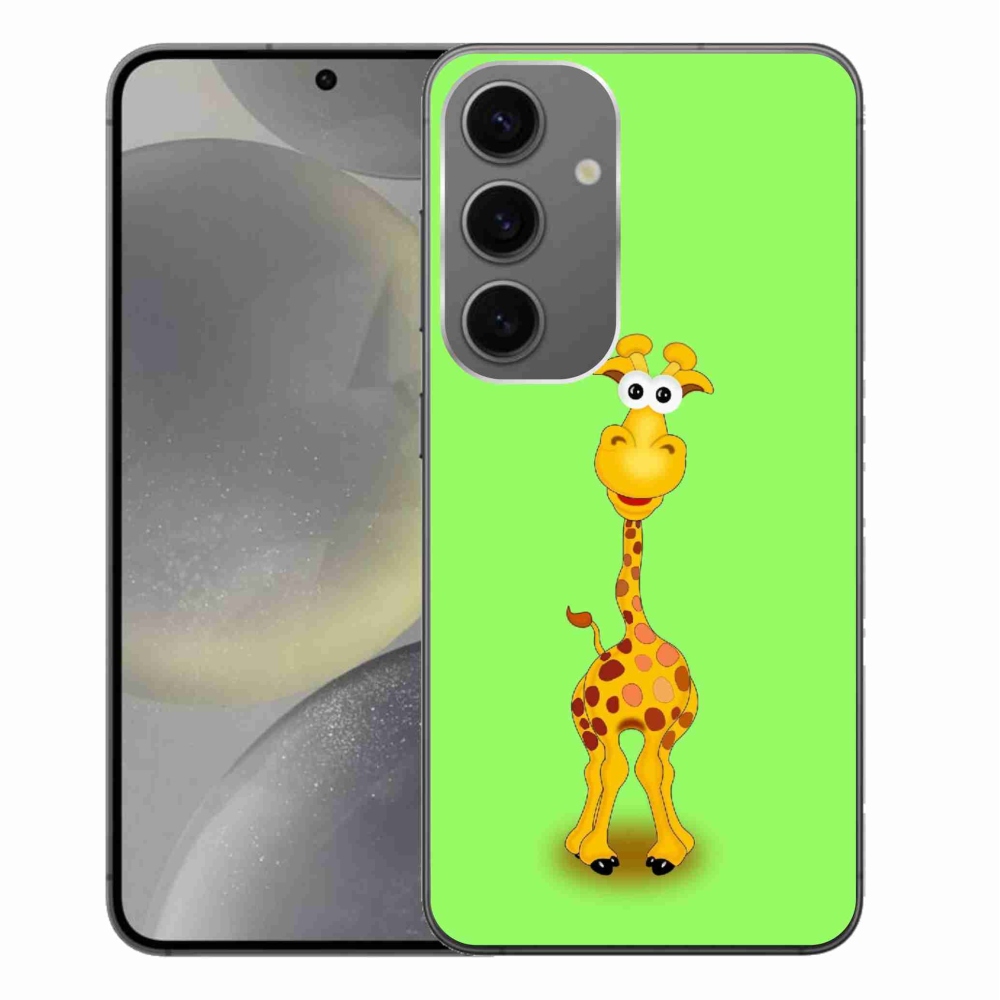 Gélový kryt mmCase na Samsung Galaxy S24+ - kreslená žirafa