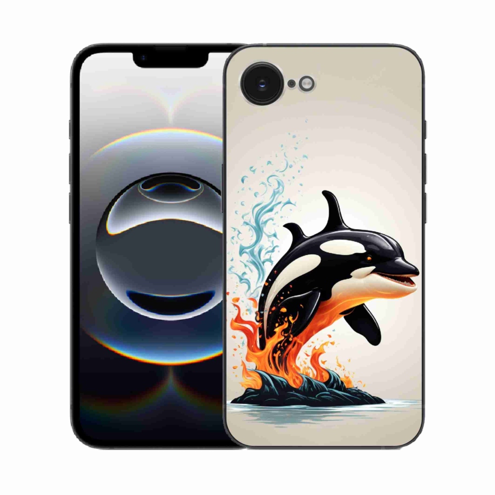 Gélový kryt mmCase na iPhone 16e - kosatka