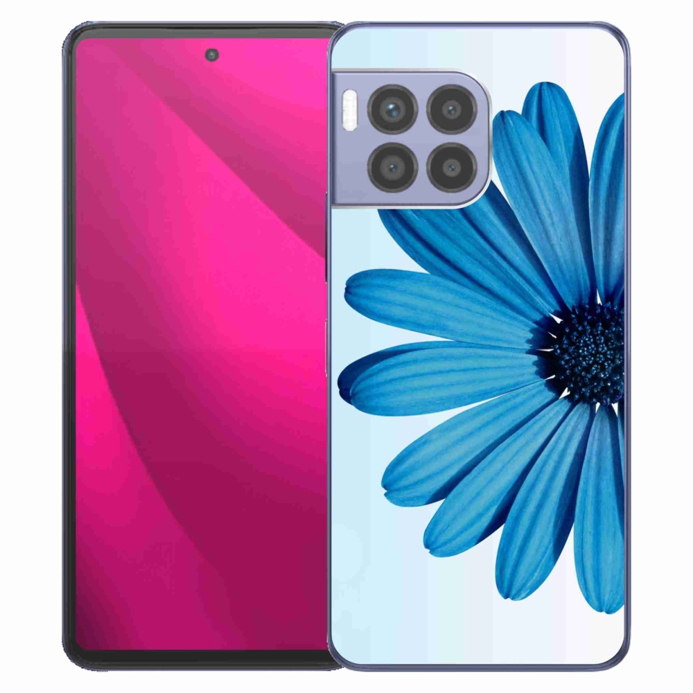 Gélový kryt mmCase na T-Mobile T Phone 2 Pro - modrá margaréta