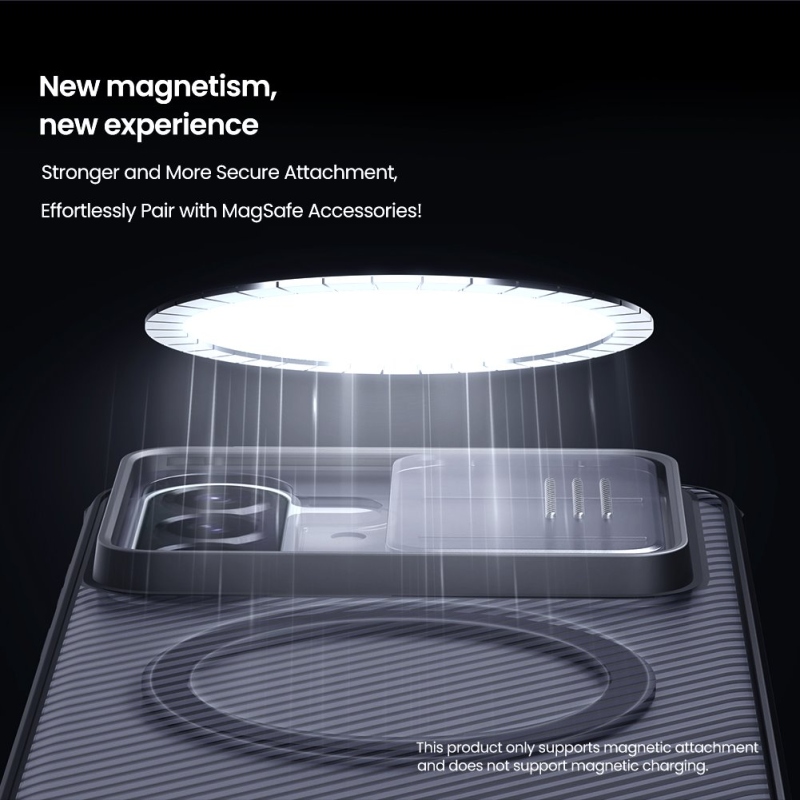 Nillkin CamShield PRO Magnetický zadný kryt pre Samsung Galaxy A57 Transparent Black