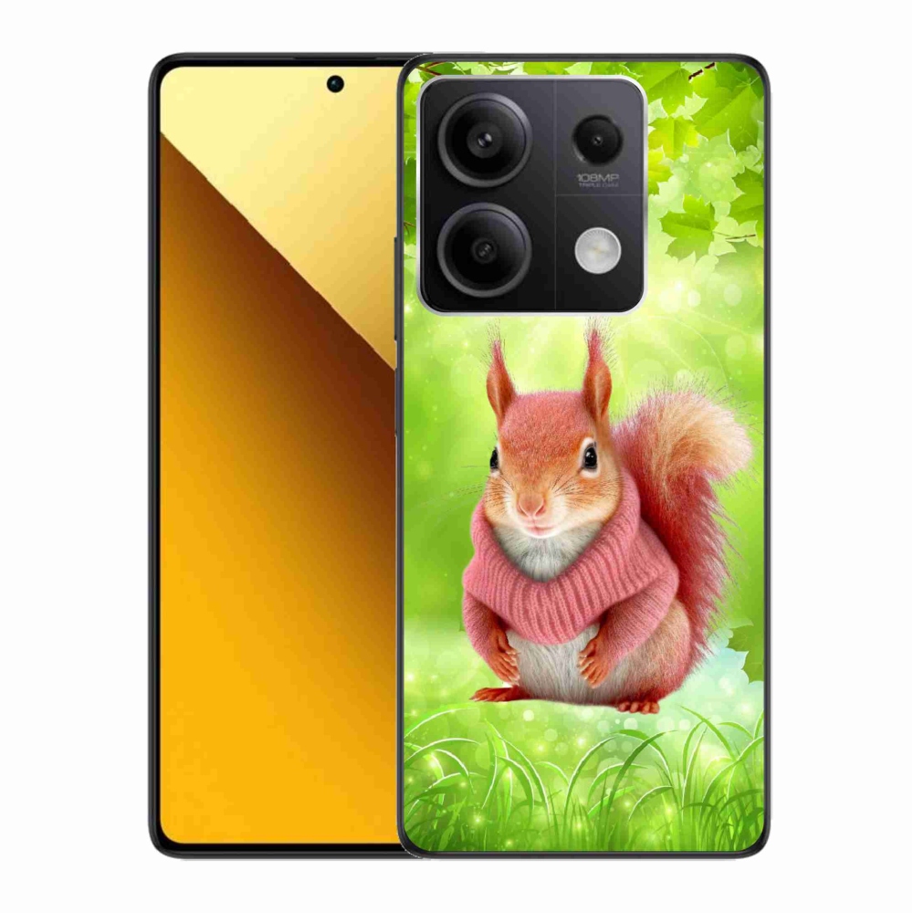 Gélový kryt mmCase na Xiaomi Redmi Note 13 5G - veverička vo svetri