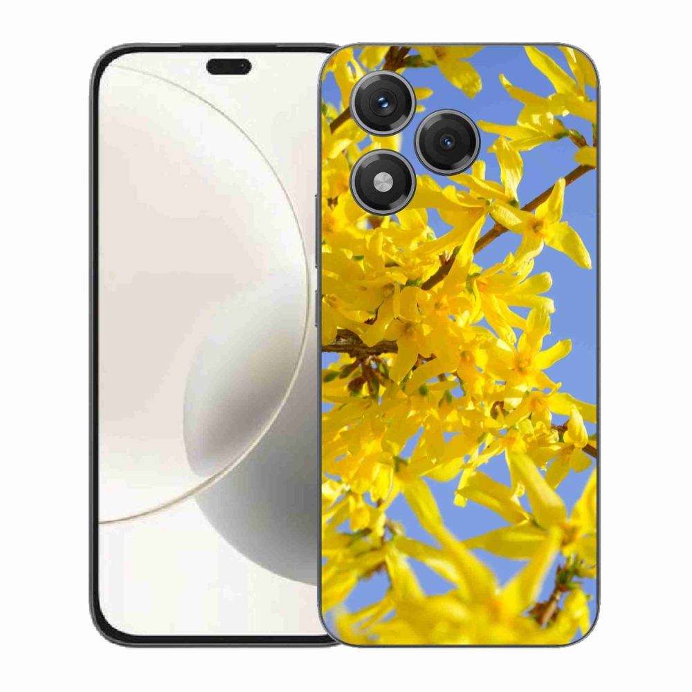 Gélový kryt mmCase na Honor 400 Lite - žlté kvety