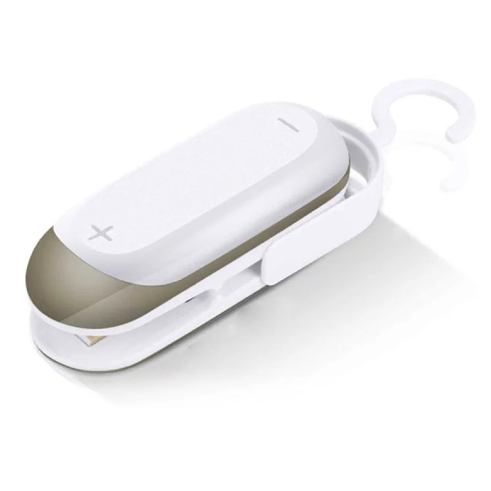 Kompaktná zváračka potravinových vreciek na batérie – biela