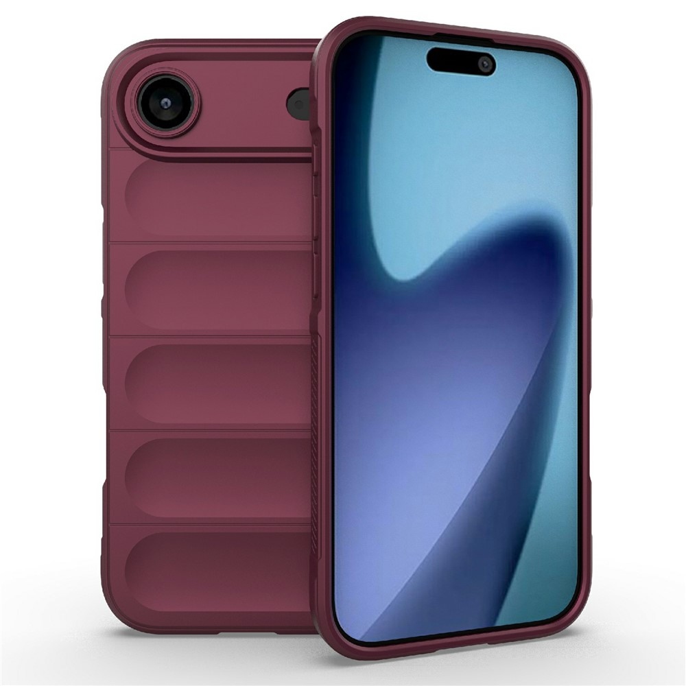 Rugg odolný gélový obal na iPhone 17 Air - vínový